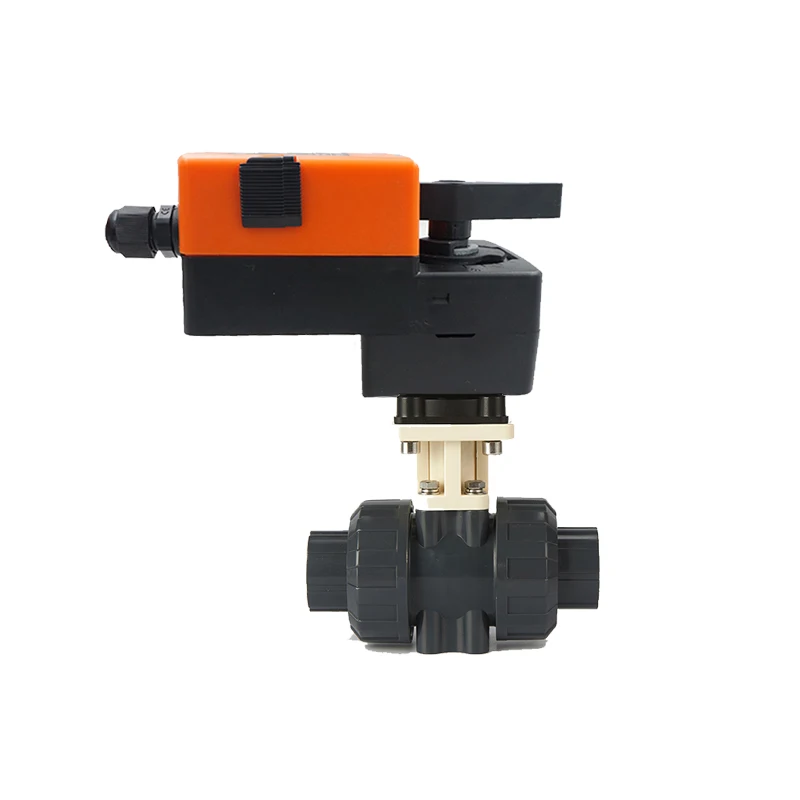 

24V UPVC Modulating Electric Water Flow Plastic Valves Proportional Control Ball Valve PVC