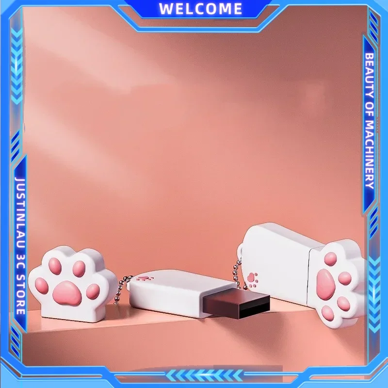 Флешка USB2.0 8 ГБ 16 32 64 металлический флэш-накопитель мини-диск портативная карта