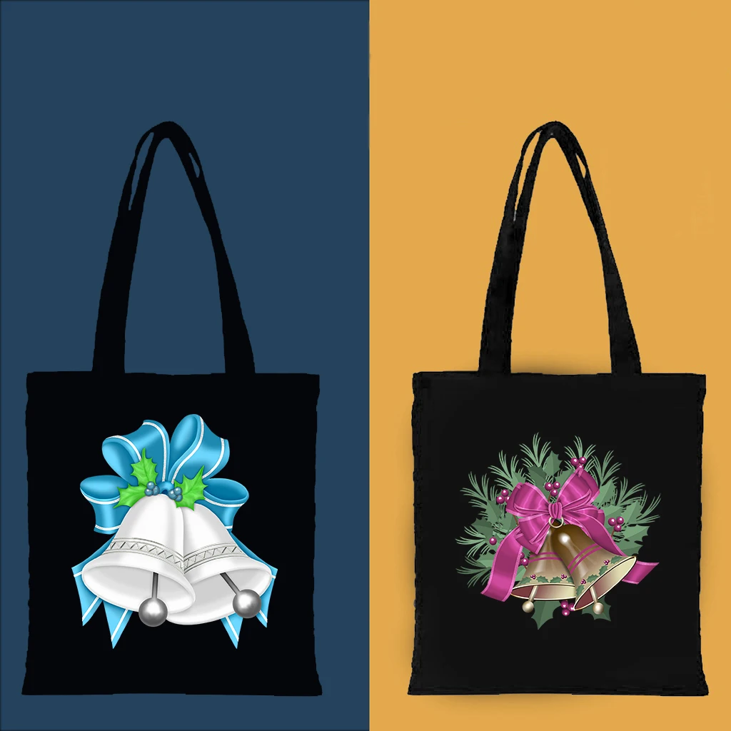 

Холщовая Сумка, Сумка-тоут, рождественские сумки для покупок, шоппер, аниме женские большие дизайнерские сумки из бутика, наплечный принт на...