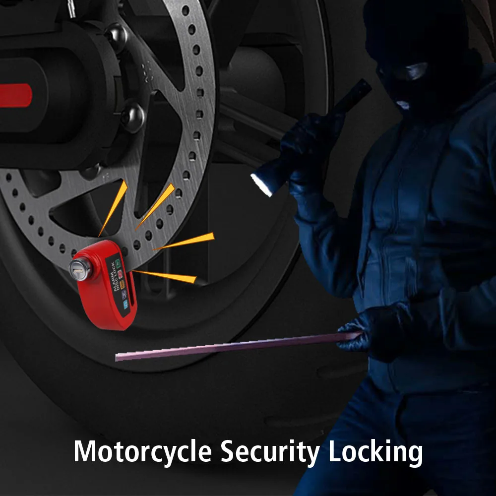 Противоугонная сигнализация с 2 ключами велосипедная дисковый замок датчик