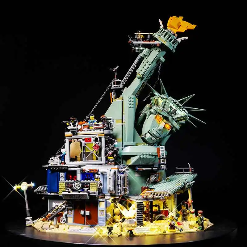 Фото Высококачественный набор светодиодного освещения для конструктора Lego 70840 «Добро пожаловать в Апокалипсбург!» Только светодиодная подсветка (без блоков-модулей) №2