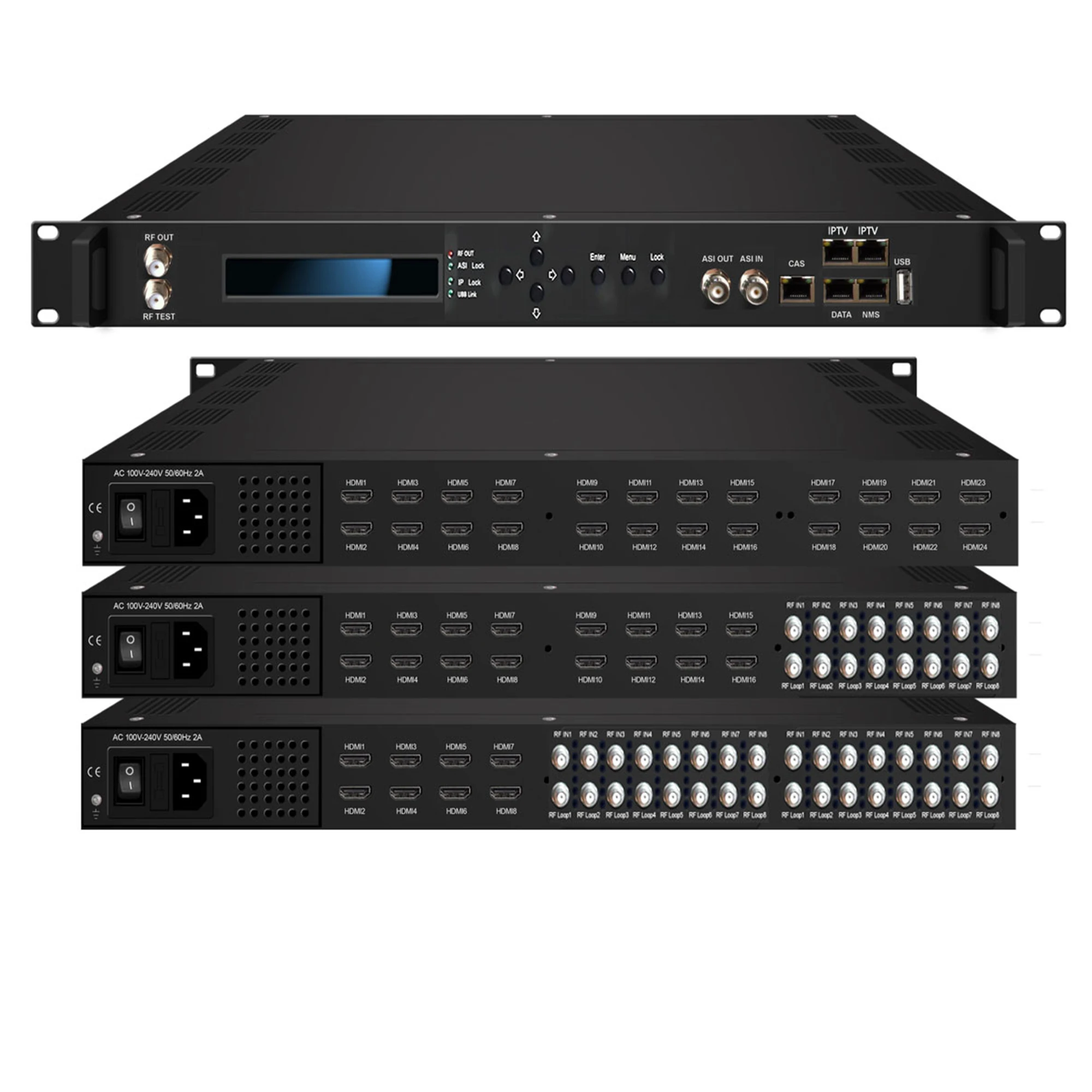 Энкодер-тюнер для IP-РЧ-модулятора DVB-T ATSC ISDBT DVB-C dvb-s2 Потоковая передача HLS RTMP rtsp srt udp