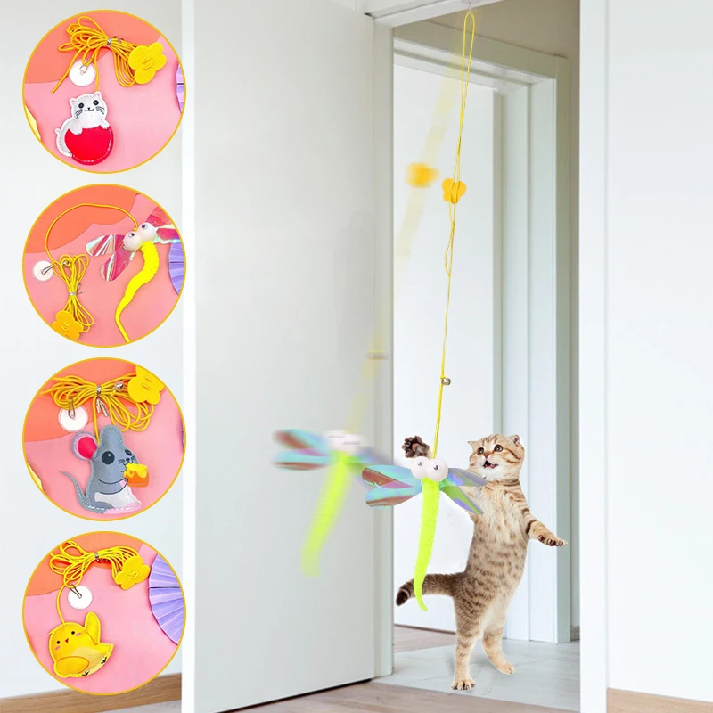 

Искусственная подвесная имитация, интерактивная игрушка для котят, игрушечная палочка, товары для кошек