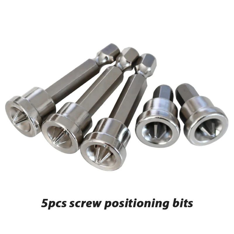 

5pcs/set 25mm/50mm Magnetic Positioning Screwdriver Bits Head Hex Positioning Bit Batch Head