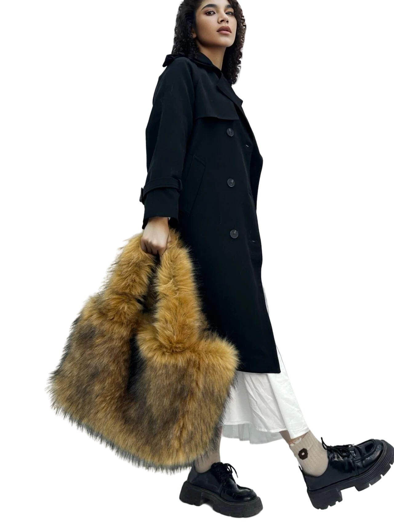 Модная большая сумка-тоут роскошные женские сумки из искусственного меха