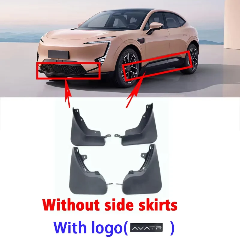 

Автоматические брызговики для Avatar 11, автомобильные аксессуары E11 2022-2026, брызговики, брызговики, передние и задние колеса, крылья, комплекты кузова