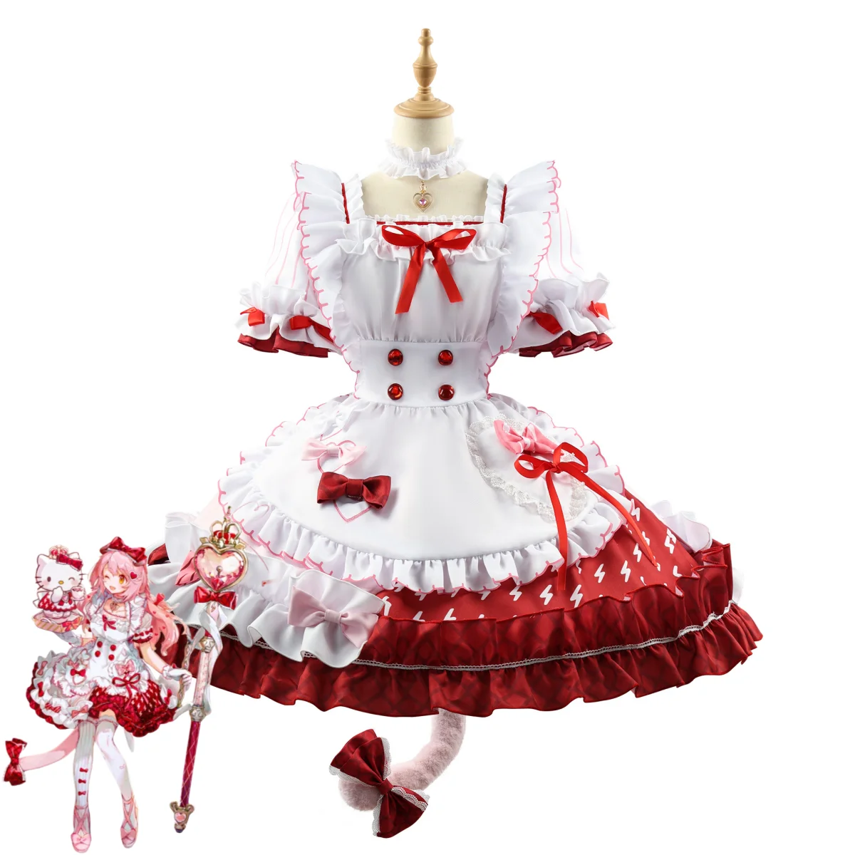 Женский костюм для косплея по мотивам игры Красный Рыцари