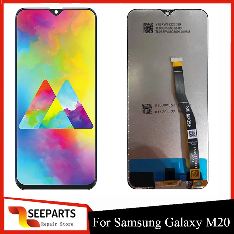 

100% протестированный Дисплей для samsung m20, сенсорный экран, дигитайзер в сборе, дисплей для Samsung m20, ЖК-дисплей для samsung m205f, дисплей