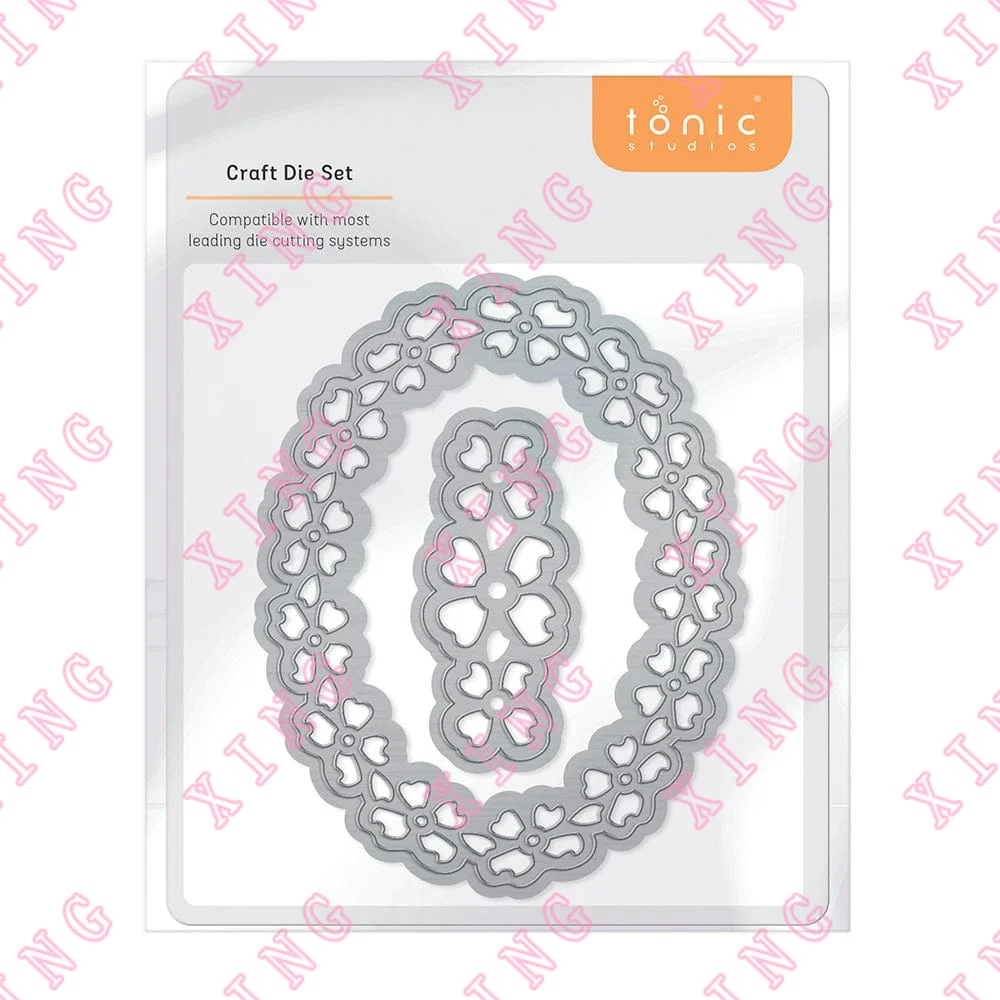 

2022 Pansy Ovals Die Set Metal Cutting Dies Scrapbook Paper Decoration Embossing Template Diy Greeting Card Handmade Craft Molds