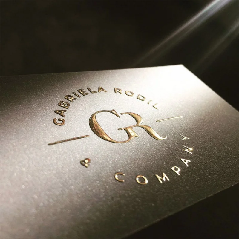 

Luxury Good Quality Raised Foil Printing Soft Touch Embossed Business Card