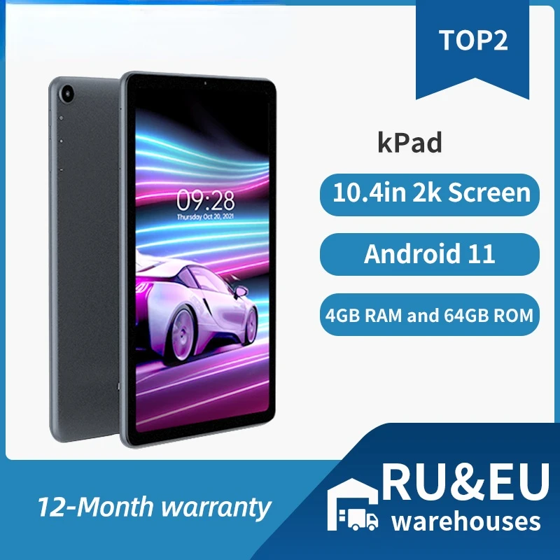 

ALLDOCUBE kPad 4GB Ram 64gb Rom 4g LTE Phone Tablets Android 11 Unisoc T610 2K Screen Tablet Pc 10.4 Inch
