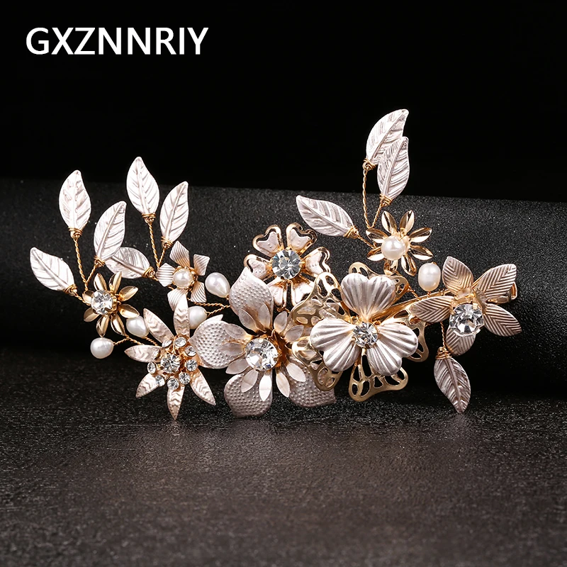 

Freshwater Pearl Flower Hair Clips for Women Hairpins Jewelry Bridal Wedding Hair Accessories Handmade Bride Headpiece Gift
