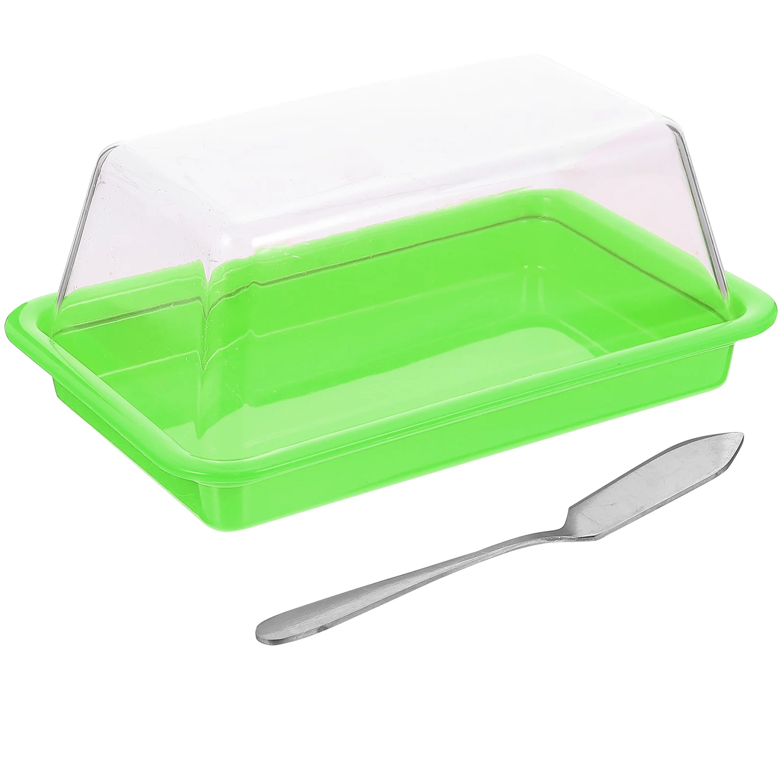 

Butter Dish Holder Cheeseplate Cake Dishes Container Tray Crock Storageknives Saver Server Dome Cover Fridgebox Covered Stick