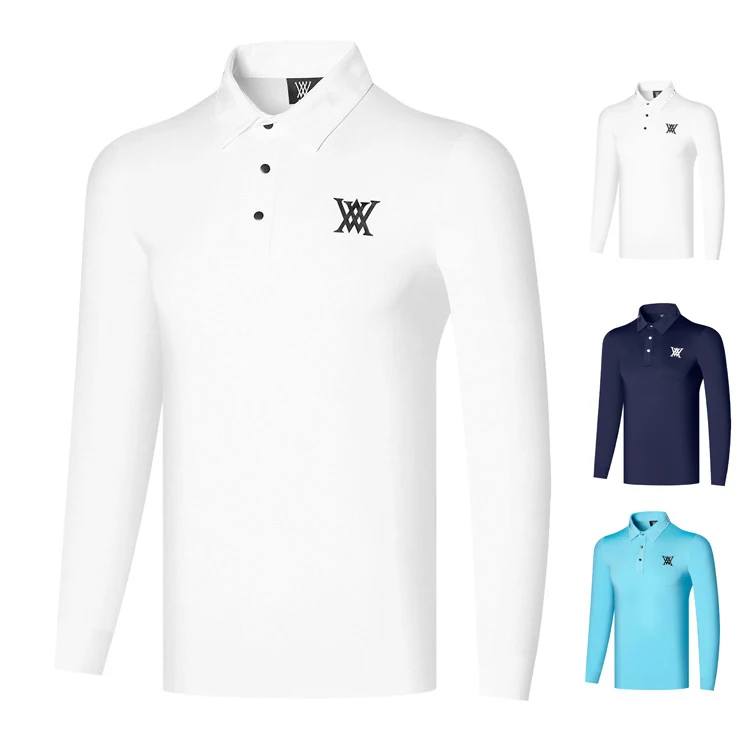 

Футболка мужская быстросохнущая с длинным рукавом, воздухопроницаемая одежда для гольфа, спортивная одежда, лето