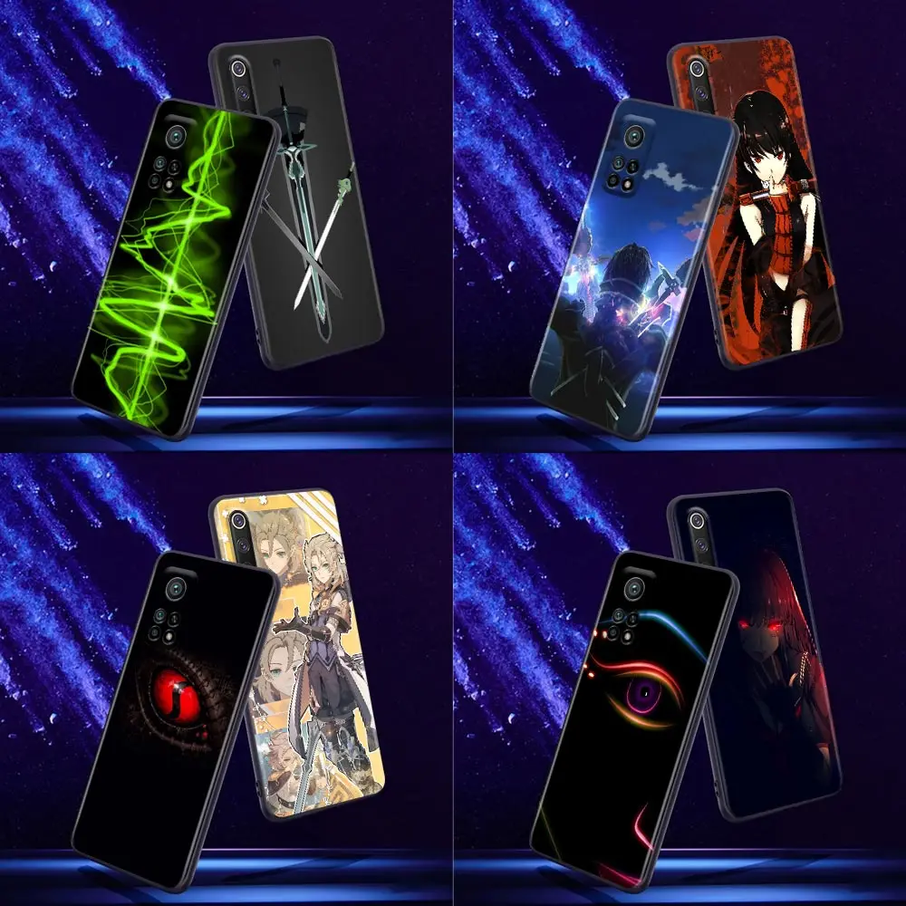 

Phone Case for Xiaomi Mi 9 9T SE 10T 10S A2 Lite CC9 Note 10 Pro 5G Soft Case Silicone Cover Albedo Genshin Game