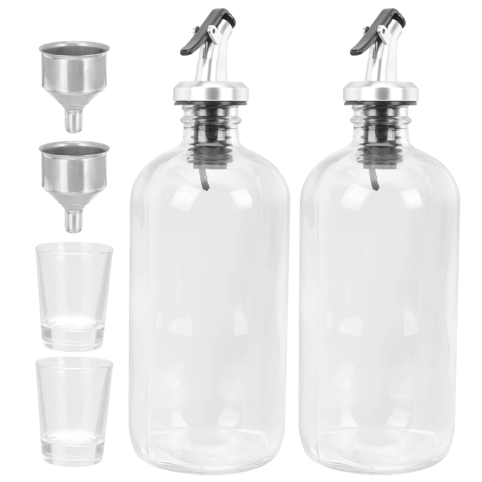 

Mouthwash Dispenser Mouth Bottle Wash Glass Cuppour Set Supplies Funnel Dispensers Oil Washer Container Refillable Cups Reusable