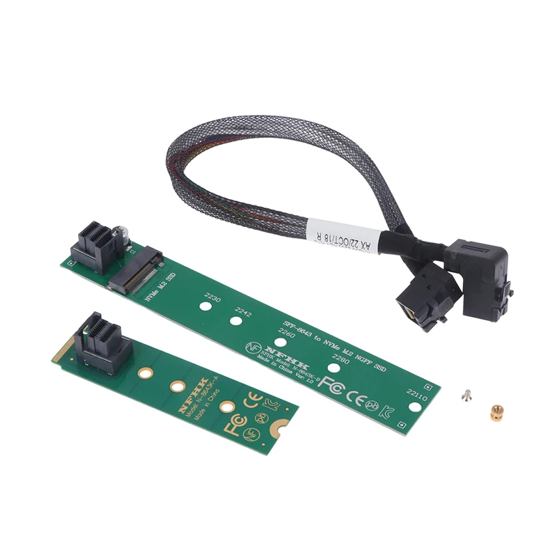 

Адаптер для SSD версии NVME M.2 NGFF, карта расширения 2242 2280 2260 NVMe M.2 SSD до 22110 М. 2 SSD, преобразователь карты, удлинитель кабеля
