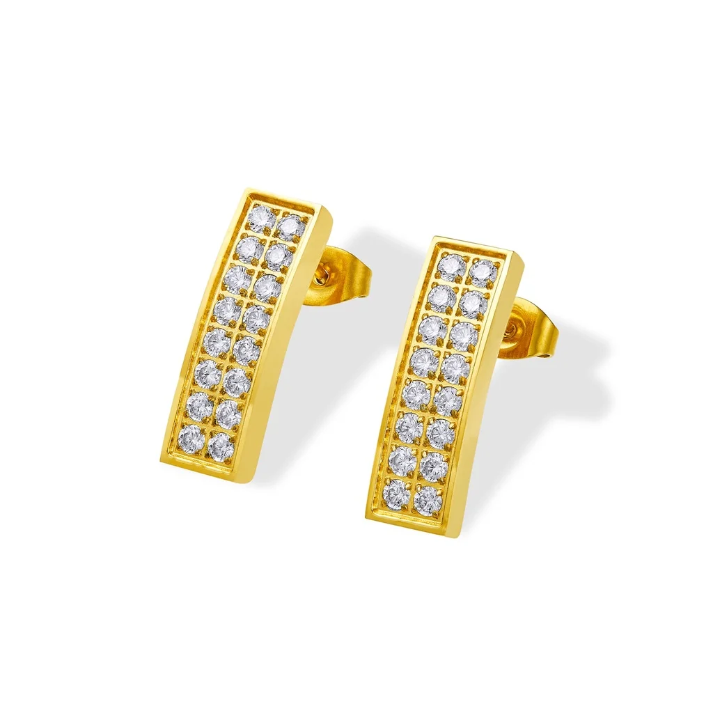 

Titanium Steel Zirconia Earrings Minimalist Germanium Anti-Radiation Fat Burning Weight Loss Abalone Shell Health Earrings