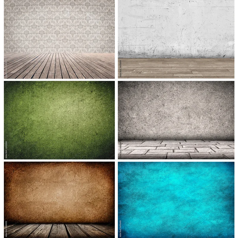

SHUOZHIKE Abstract Vintage Wood Plank Gradient Portrait Photography Backdrops For Photo Studio Background Props 2216 CRV-12