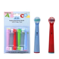 4 pcs child kids replacement toothbrush heads for oral b electric toothbrush childrens teeth cleaning care