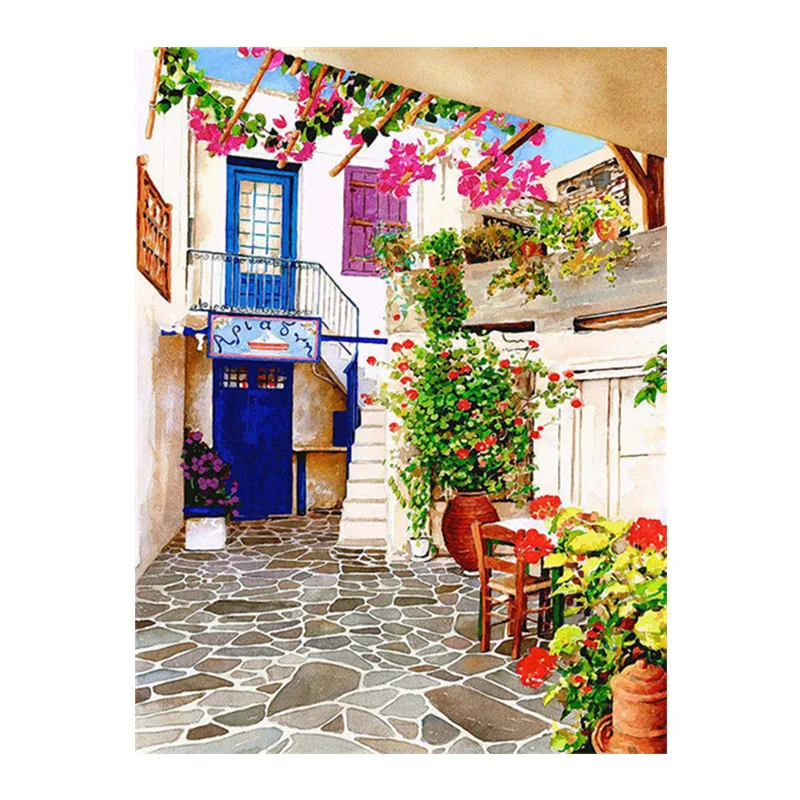 

4426Ann-Tulip diy digital oil painting oil painting acrylic flower painting explosion hand-filled landscape painting