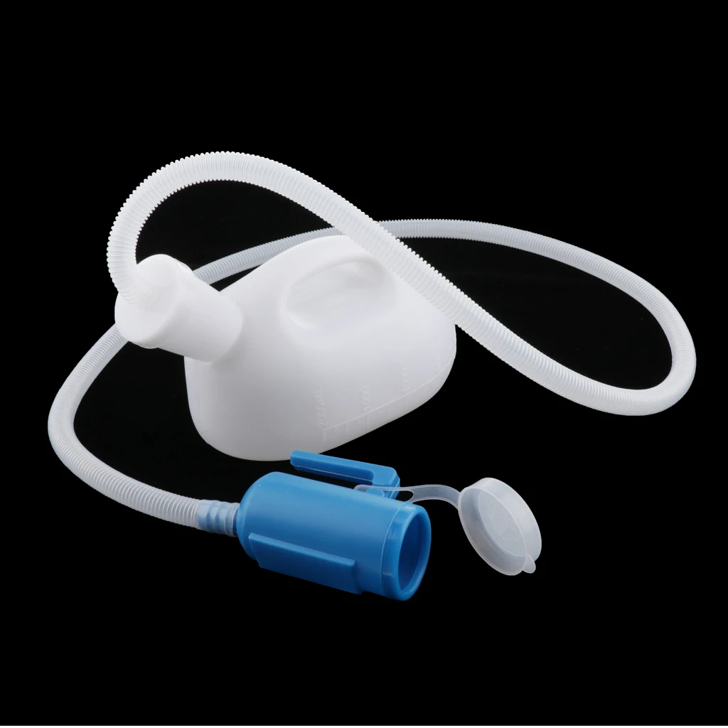 

2000ml Plastic Male Bed Potty Pee Bottle Pee Collector with 160cm Tube