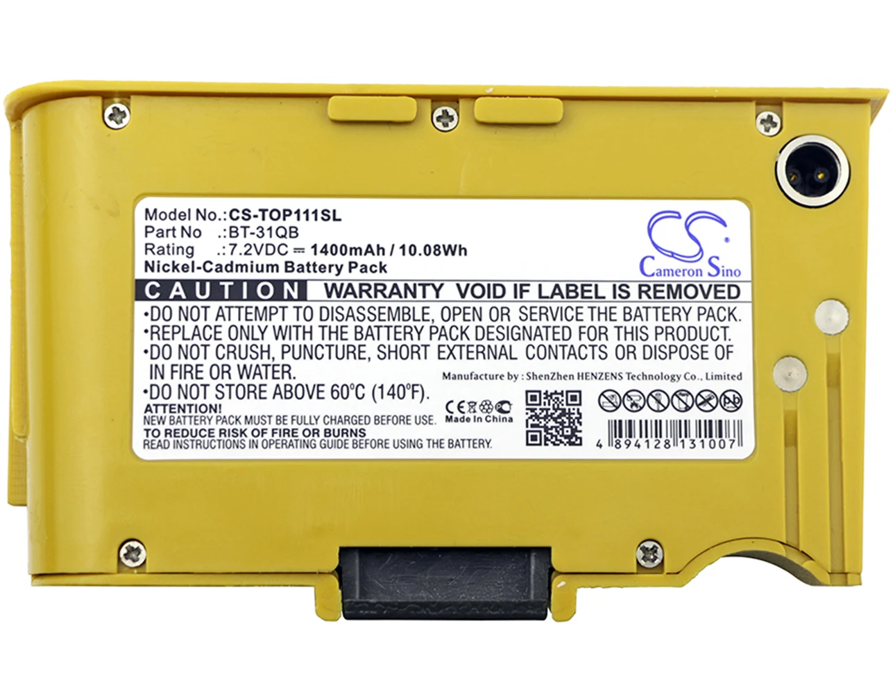 

Cameron Sino 1400mA Battery for Topcon 101C,111C,DL-100,DL-101C,DL-102C BT-31Q,BT-31QB