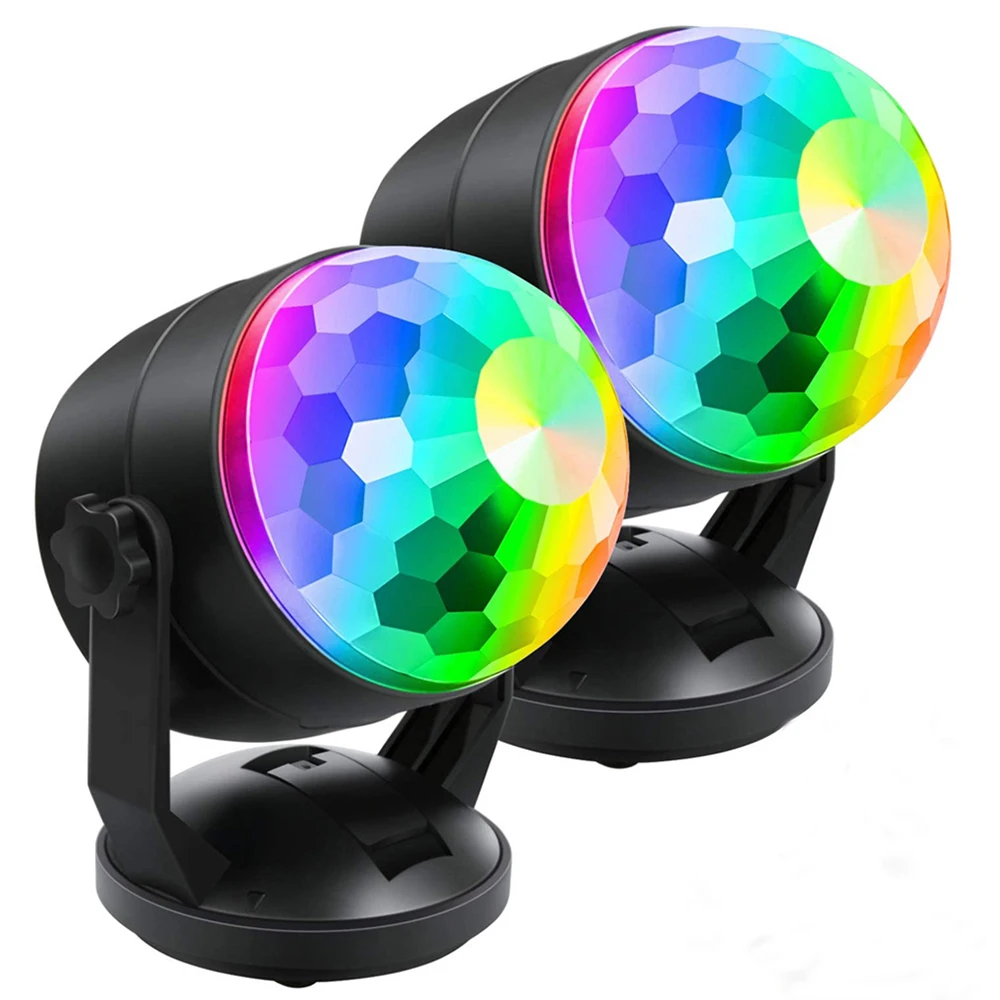 

Портативный RGB Стробоскоп со звуковой активацией вечерние освещение для дискотеки, с аккумулятором, с USB-разъемом, сценический светильник е...