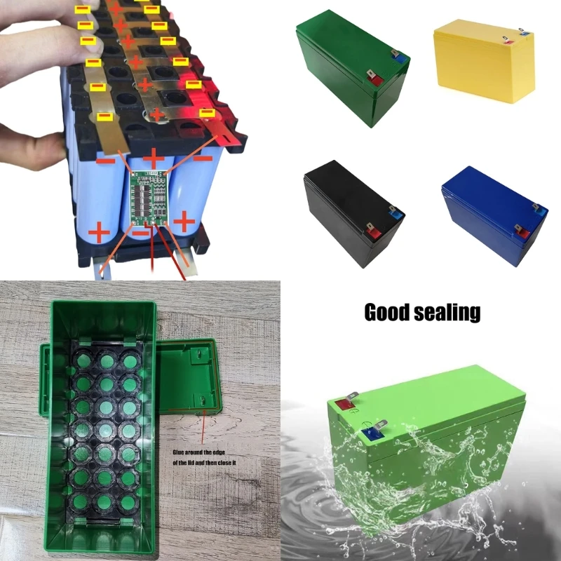 M17B 12V7 Литиевый аккумуляторный ящик подходит для 18650 ячеек. Пустая коробка.