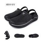 Сандалии мужскиеженские с мягкой подошвой, пляжные шлепанцы, дышащая удобная обувь с запахом на щиколотке, разные цвета