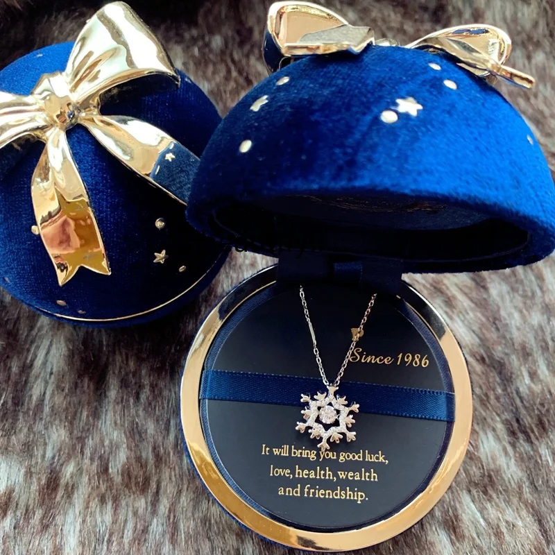 

Роскошное Новогоднее ожерелье GY светильник со снежинкой из серебра 925 пробы