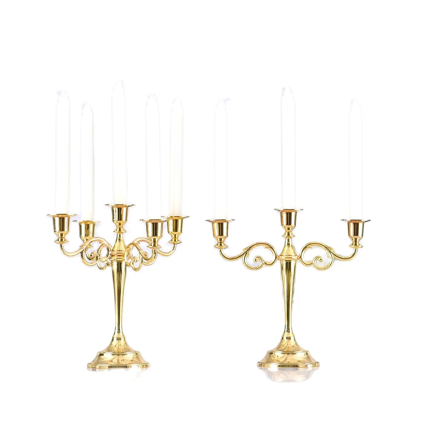 

Creative Ornaments Nordic Metal Candlestick Dinner Candle Base Romantic Wedding Decor