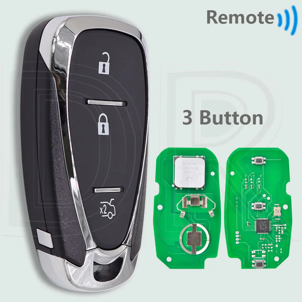 

DR 4A чип с замком 433 МГц 2/3 кнопки бесконтактный автомобильный дистанционный ключ с для Chevrolet Orlando JM Trax Tracker