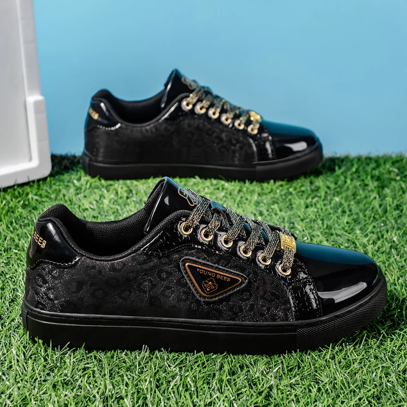 Спортивная обувь для мужчин черные золотые мужские роскошные брендовые