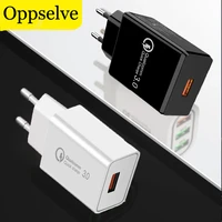 oppselve quick charge qc 3 0 eu charger universal mobile phone charger wall fast charging adapter for iphone samsung xiaomi