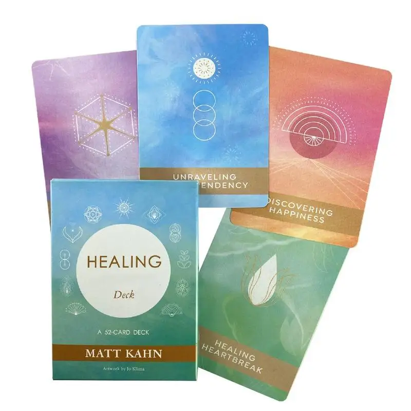 

The Healing Mantra Oracle Cards Tarot Cards For Party Game Deck Mystical Divination Oracle Cards Friend Party Board Game