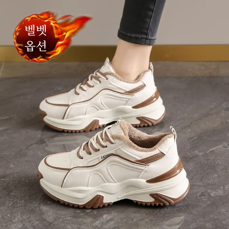 Женская обувь из натуральной кожи с 4 двигателями 202 Break Old Spring Sle универсальная Daddy