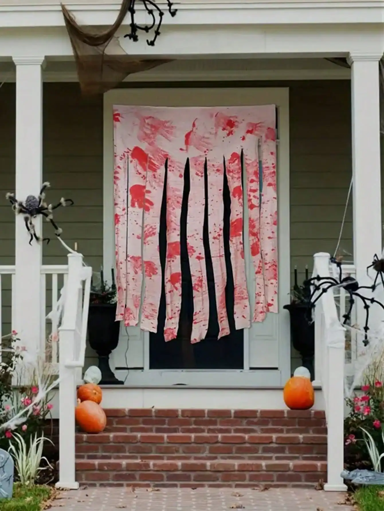 1 Шт. Дверная Занавеска С Защитой От Крови Дизайн Рук Украшение На Хэллоуин