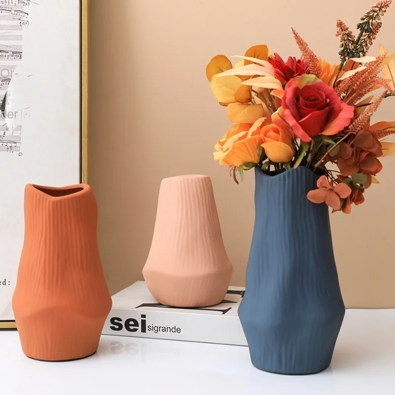 

Nordic Morandi creative ceramic vase, flower arrangement for living room, porch, TV furniture, office and home decoration