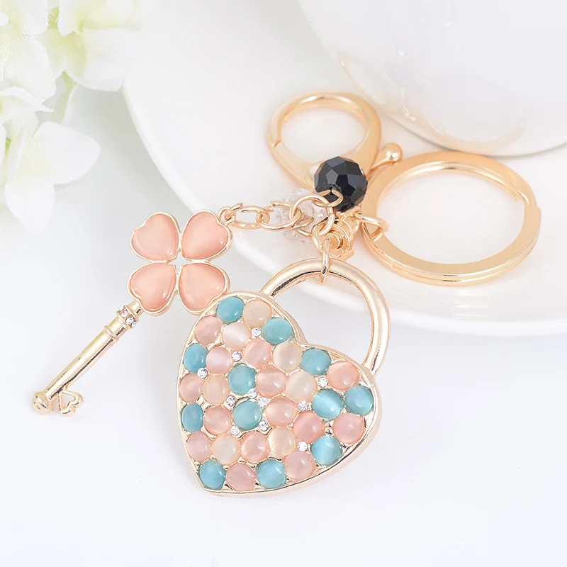 EASYA брелок в виде сердца любовь 2 цвета кольцо для автомобильных ключей из