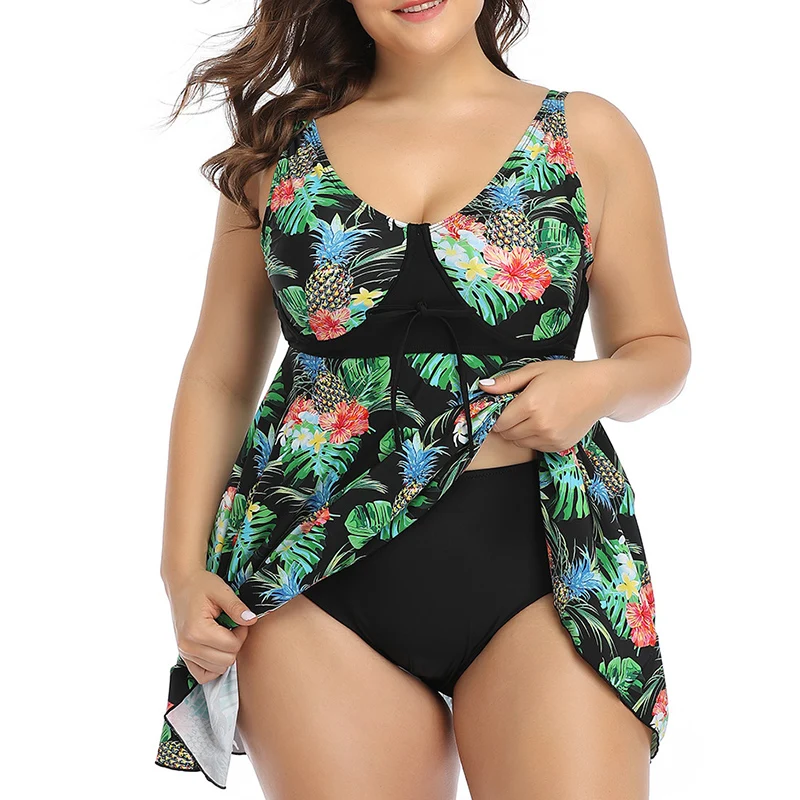 

New Swim Suit 2022 Women Swimsuit Plus Size Swimsuit Printing Skirt Bathing Fashionable Swimwear Summer Swimming Beach Sexy Girl