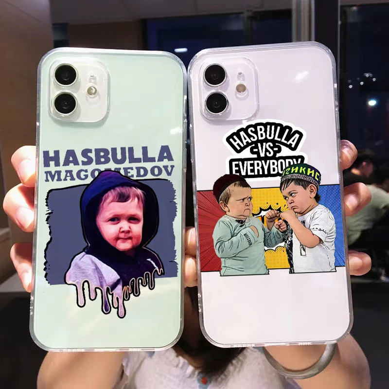

Cute UF Hasbulla Magomedov For iPhone 14 13 12 11 Pro Max Mini 6 6s 7 8 Plus X XR XS Max Soft cover funda coque clear Phone Case