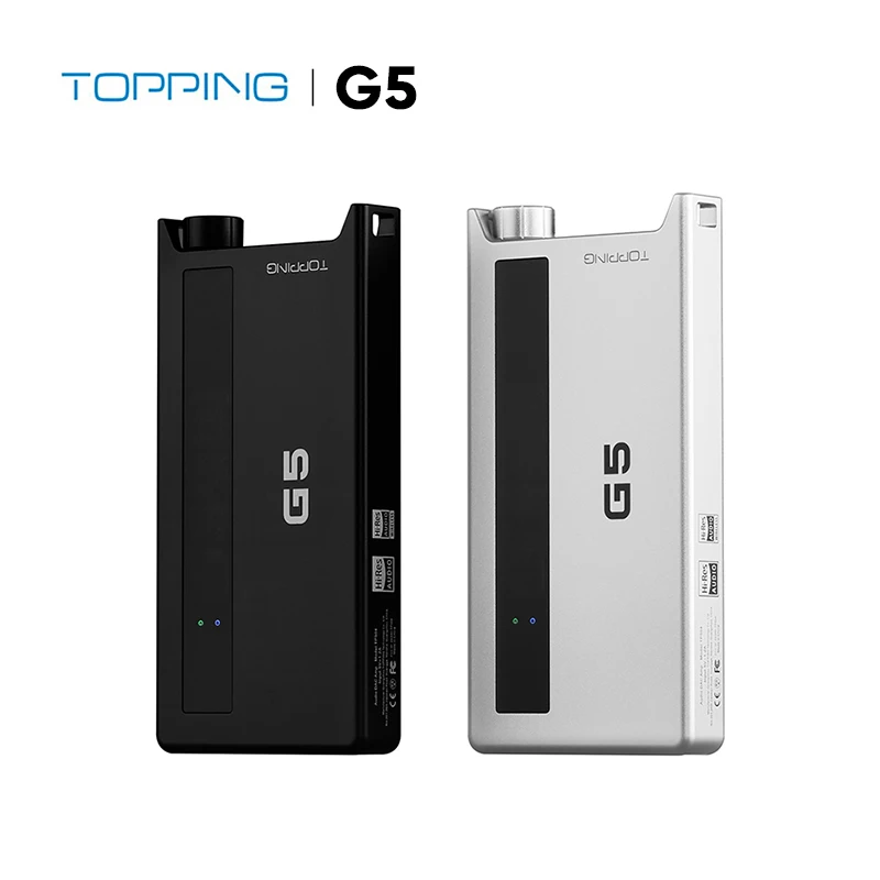 

TOPPING G5 Portable DAC AMP ES9068AS LDAC Hi-res Audio USB DAC Bluetooth AUX input 4.4mm/3.5mm headphone amplifier DSD512 768kHz