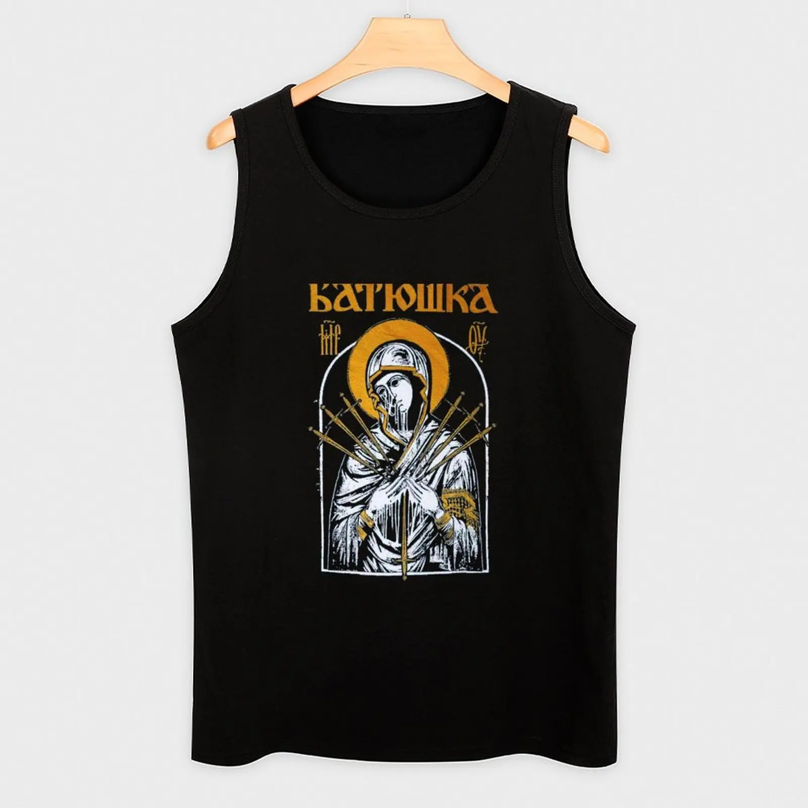 Фото Майка Batushka Mary & Daggers, спортивная майка без рукавов, быстросохнущая майка для тренировок в тренажерном зале №3