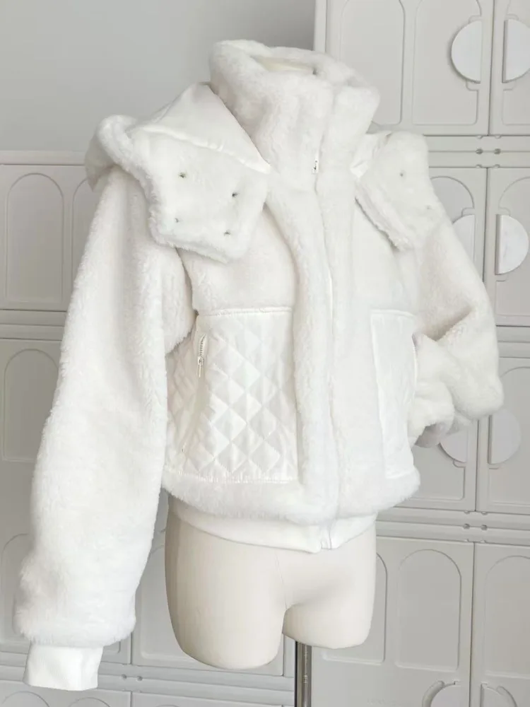 UCXQ модная хлопковая куртка темпераментная повседневная верхняя одежда на молнии