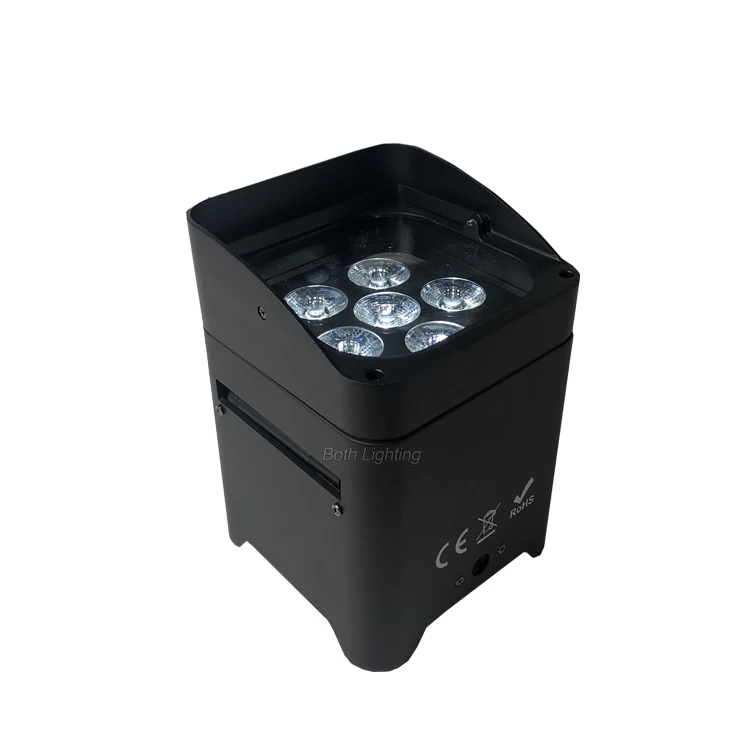 

dj equipment 6x18w dmx IR control WIFI remote wireless led uplights with smart dj travel bag