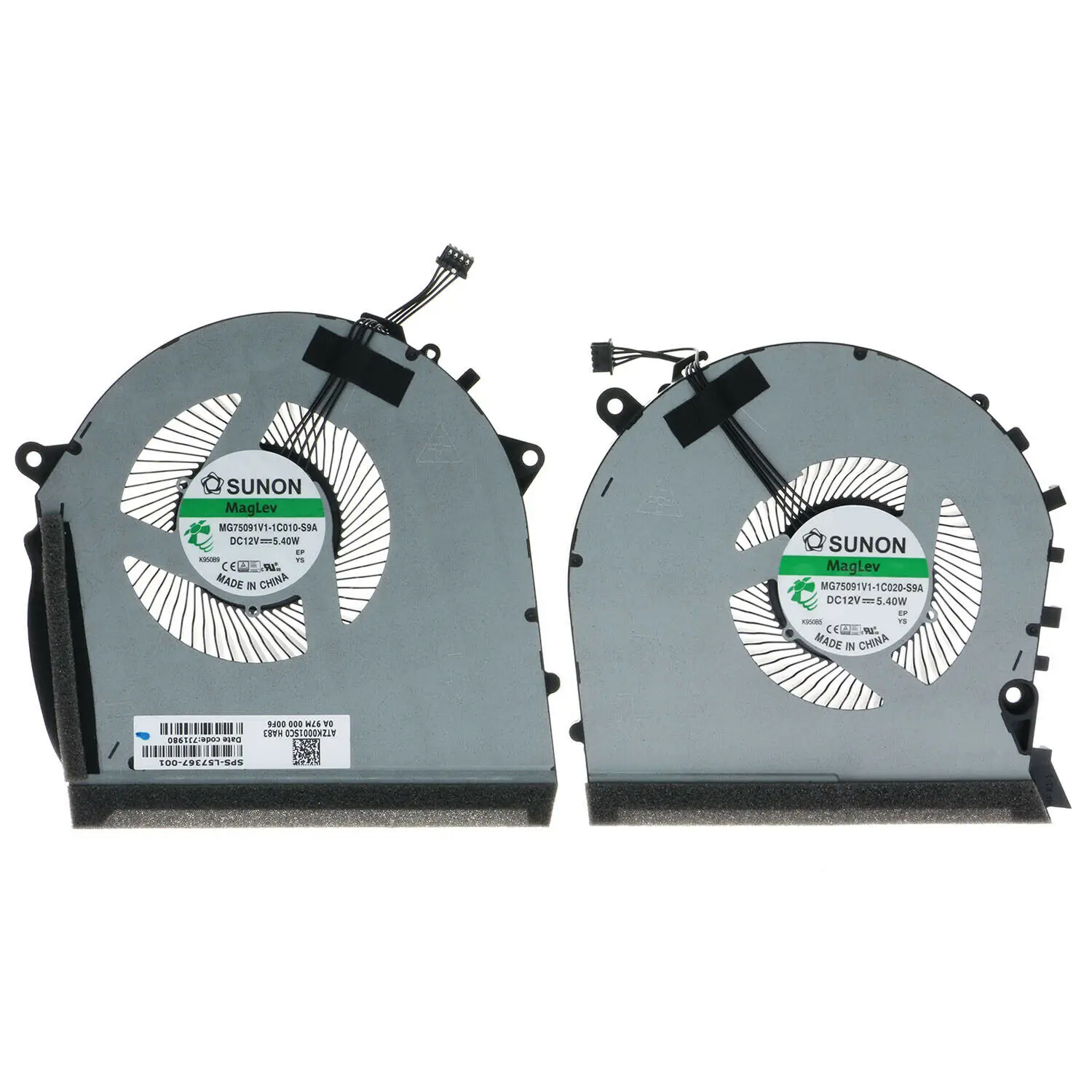 

New original CPU GPU MG75091V1-1C010-S9A MG75091V1-1C020-S9A 4Pin cooling fan for HP OMEN 17-CB TPN-C144 GTX 1660 Graphics card