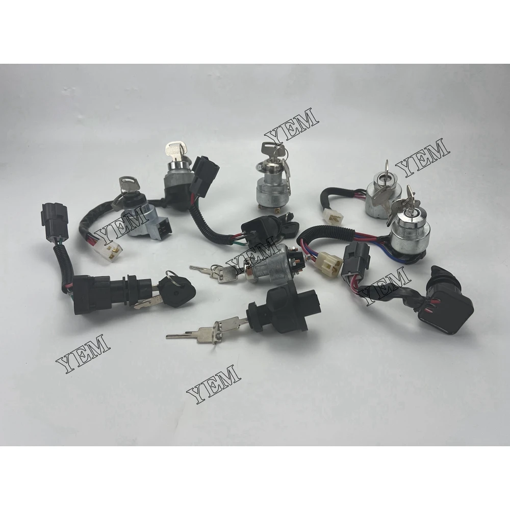 

New Ignition Switch 37410-59110-6693245 TC020-31820 52200-41212 52200-41210 For Kubota Forklift Excavator Machinery Engine.