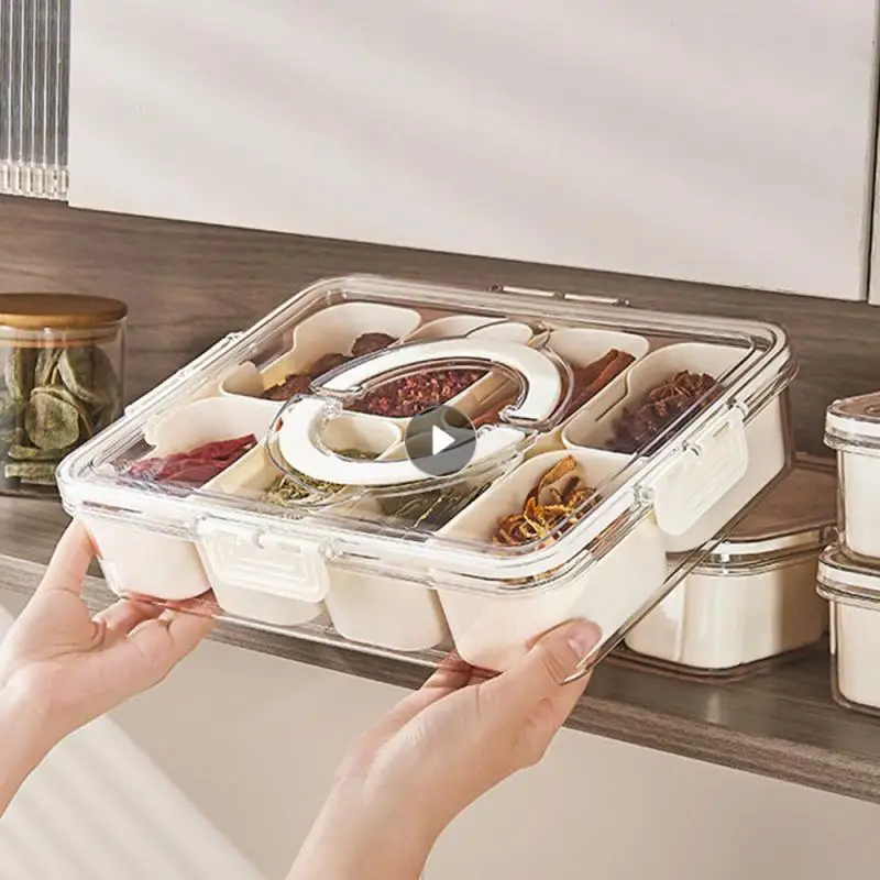 

Органайзер для хранения пищевых продуктов, вместительный Герметичный и пыленепроницаемый контейнер для домашнего хранения, портативный д...