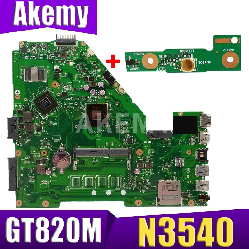 

XinKaidi N3540 CPU X550MJ GT820M 2GB mainboard X550MD REV 2.0 for ASUS X550M X552M Y582M X550MD X550MJ Motherboard 100% test Ok